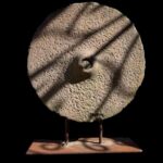 Antique Indian Stone Grinder On Stand