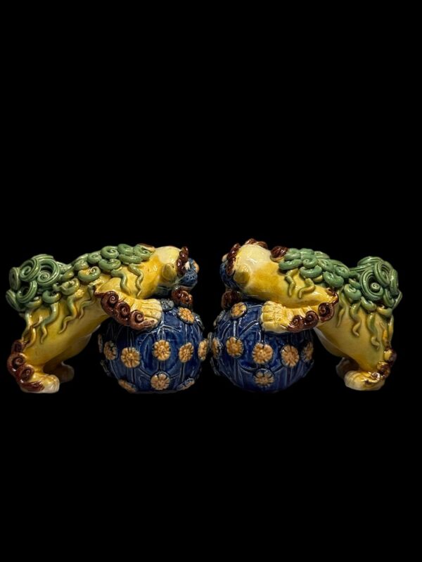 Vintage Porcelain Foo Dog Miniature Figurines - Image 4