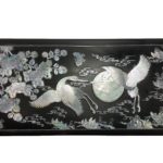 Vintage Korean Mother of Pearl Ink Box