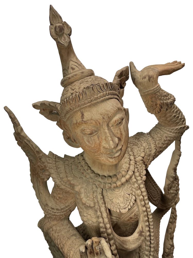 Old Teak Burmese Nat Angel  Burmese Statues, Asian Art Imports