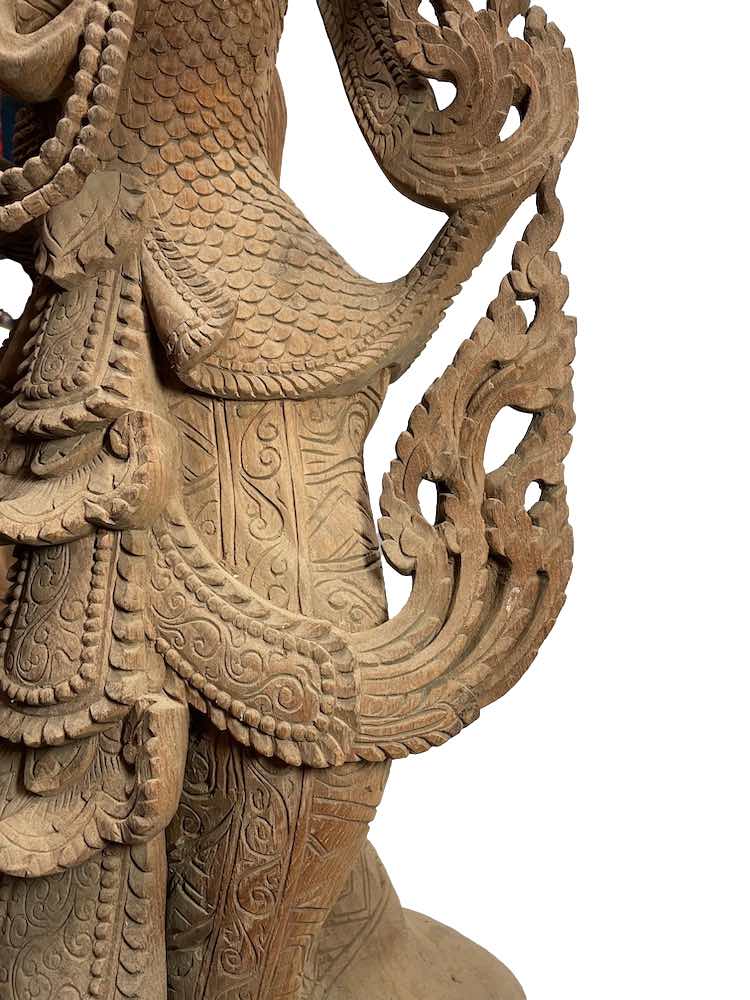 Old Teak Burmese Nat Angel  Burmese Statues, Asian Art Imports