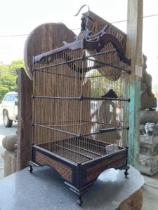 1 Antique Brass Bird Cages For Sale