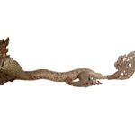 Antique Burmese Gold Lacquer Mirror Dragon