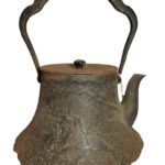 Antique Japanese Cast Iron Tetsubin Fuji