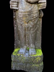 Antique Javanese Temple Ganesha Stand Lava Stone - Image 5