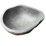 Natural Shape Basalt Basin - A