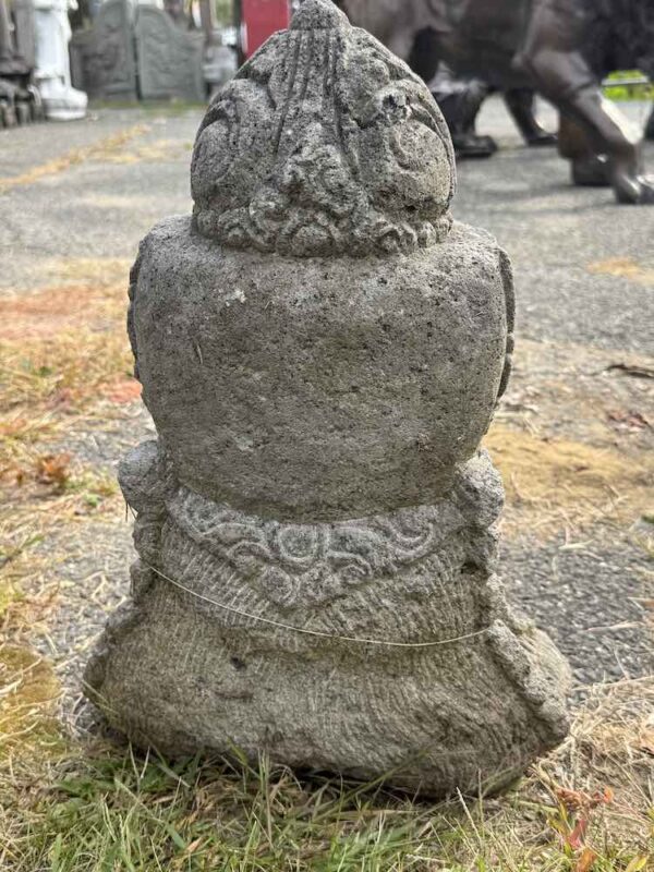 Hand Carved Lava Stone Vishnu Bust - Image 5