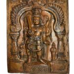 Old Shiva Repousse Plaque India - R