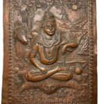 Old Shiva Repousse Plaque India - I