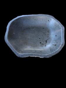 Natural Shape Basalt Basin - B