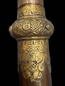 Old Tibetan Buddhist Dungchen Horn - Image 4