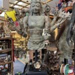 Large Brass Eight Arms Shiva Torso On Stand