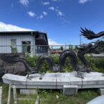 Magnificent Lost Wax Brass Dragon With Pearl-L