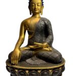 Old Nepalese Serene Gold Face Buddha