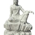 Life Size Marble Guan Yin Avalokitesvara Royal Ease
