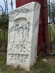 Antique White Marble Buddhist Stella China - Image 4