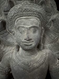 Khmer Mucalinda Seated Buddha Atop An Iron base - Image 4