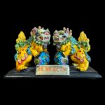 Vintage Porcelain Foo Dog Miniature Figurines