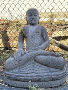 Hand Carved Lava Stone Medicine Buddha - Image 2