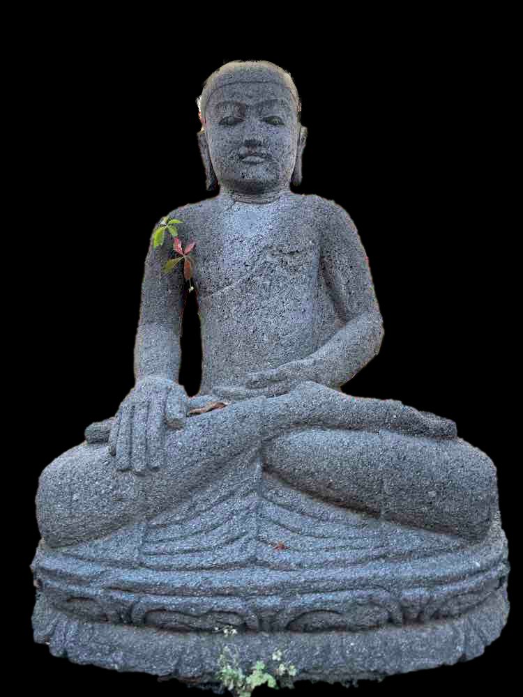 Hand Carved Lava Stone Medicine Buddha