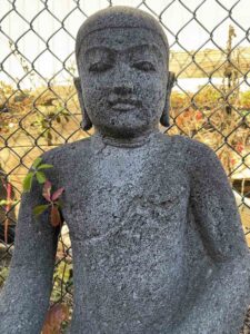 Hand Carved Lava Stone Medicine Buddha - Image 5