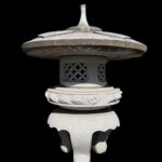 60"  Large Japanese Yukimi Gata Stone Lantern
