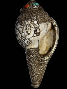 Antique Tibetan Vajrayana Buddhism Manjushri Shankha - Image 4