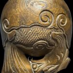 Antique Mokugyo Buddhist Temple Wooden Fish (Muyu)