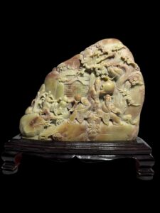 Old Chinese Shoushan Stone Carving - Spring Excursion