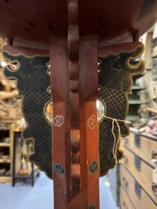 Chinese Dragon Temple Processional Drum On Stand - Image 4