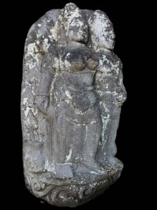 Antique Javanese Temple Rama Sita Lava Stone - Image 2