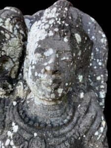Antique Javanese Temple Rama Sita Lava Stone - Image 4