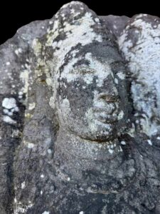 Antique Javanese Temple Rama Sita Lava Stone - Image 5