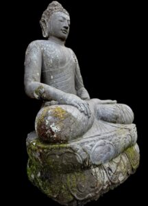 Antique Javanese Temple Buddha Lava Stone - Image 2