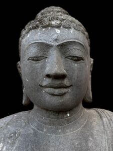 Antique Javanese Temple Buddha Lava Stone - Image 3