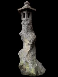 48" Lava Stone Yamadōrō Lantern -Tree Trunk - Image 3