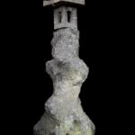 48" Lava Stone Yamadōrō Lantern -Tree Trunk