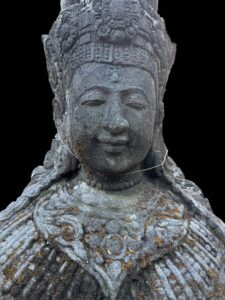 Antique Javanese Temple Rama Crown Lava Stone - Image 6