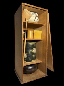 Old Japanese Tanzaku-Bako Tea Ceremony Chest - 8 - Image 3