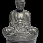 Hand-Cast Bronze Kamakura Buddha Statue