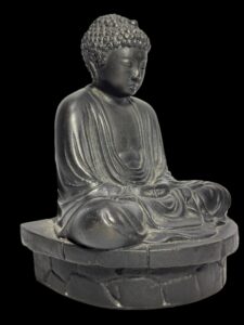 Hand-Cast Bronze Kamakura Buddha Statue - Image 2