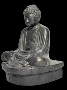 Hand-Cast Bronze Kamakura Buddha Statue - Image 3
