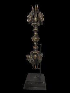 Ritual Makara Dorje Vajra On Black Stand - Image 3