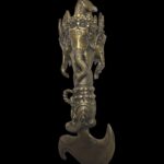 Ritual Vajra Kartika With Three Makara Handle