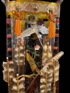 Vintage Japanese Hamayumi & Hamaya In Display Case - Image 2